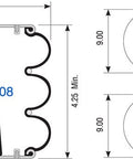 Dayton Parts 354-8008 Suspension - Convoluted Air Spring