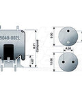 Dayton Parts 49048-002L Air Spring - Rolling Lobe