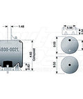 Dayton Parts 56808-002L Air Spring - Rolling Lobe