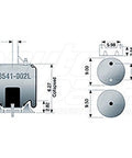 Dayton Parts 58541-002L Air Spring - Rolling Lobe
