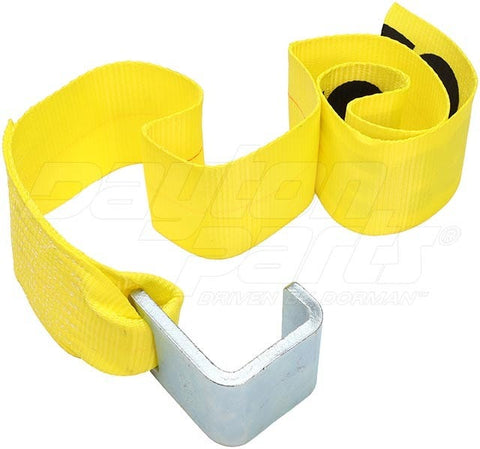 Dayton Parts DC23104405 Winch Strap - 4 In. X 5 Ft. Strap With Hook For Roll Off Containers
