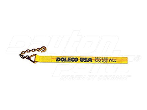 Dayton Parts DC23105305 Winch Strap - 3 In. X 5 Ft. Strap With Chain Anchor