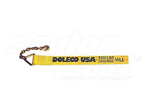 Dayton Parts DC23105427 Winch Strap - 4 In. X 27 Ft. Strap With Chain Anchor