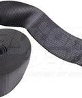 Dayton Parts DC23154430 Black Winch Strap With Reflective Center Line With Flat Hook - 4 In. X 30 Ft.