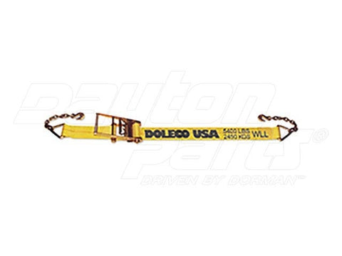 Dayton Parts DC23405427 Ratchet Strap With Chain Anchor - 4 In. X 27 Ft.
