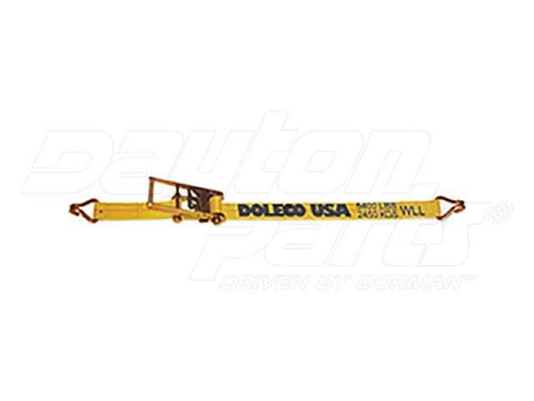 Dayton Parts DC23406330 Ratchet Strap With Wire Hooks - 3 In. X 30 Ft.