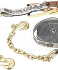 Dayton Parts DC23413227 Ratchet Strap With Chain Anchors - 2 In. X 27 Ft.
