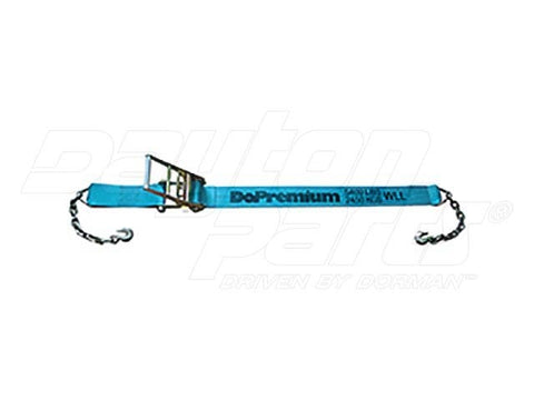 Dayton Parts DC23415327 Ratchet Strap With Chain Anchors - 3 In. X 27 Ft.