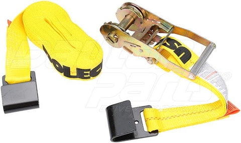 Dayton Parts DC23470227 2 In. X 27 Ft. Ratchet Strap With Flat Hooks And Ast Buckle