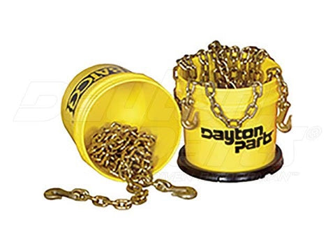 Dayton Parts DC23593816 Load Binder Chain - 3/8 In. X 16 Ft. With Clevis Hooks 6,600 Lbs. Wll