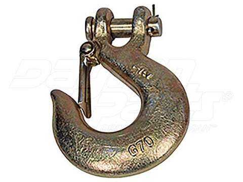 Dayton Parts DC23600060 Slip Hooks Grade 70 - Zinc Plated - With Safety Latch, 3/8 In., 5,250 Lbs.