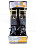 Dayton Parts DC38000002 Ratchet Buckle Strap Assembly With Vinyl-S Hooks - 1 In. X 10 Ft.