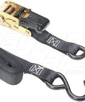 Dayton Parts DC38000005 Ratchet Buckle Strap Assembly With Vinyl S-Hooks - 1 In. X 10 Ft.