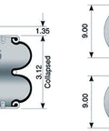 Dayton Parts S-12335 Air Spring - Rolling Lobe